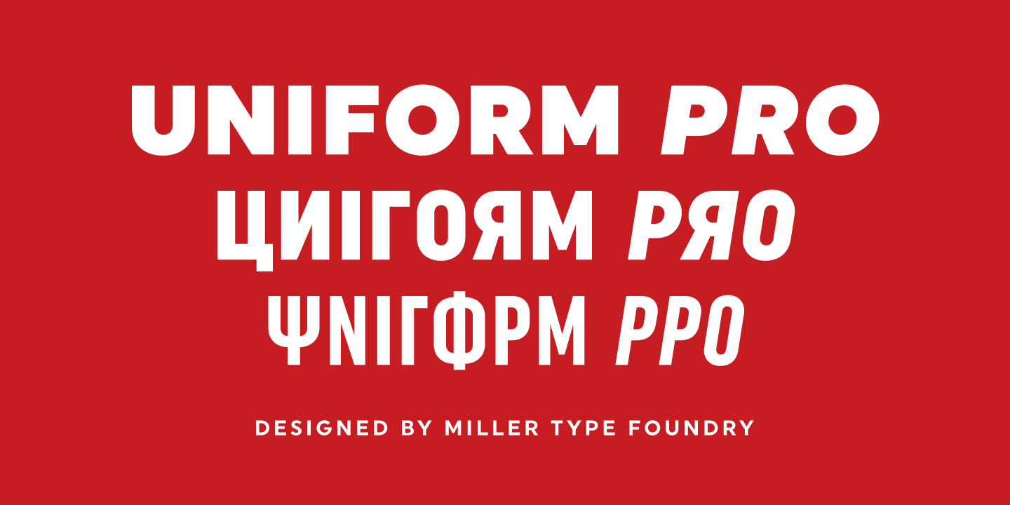 Uniform Pro Extra Condensed